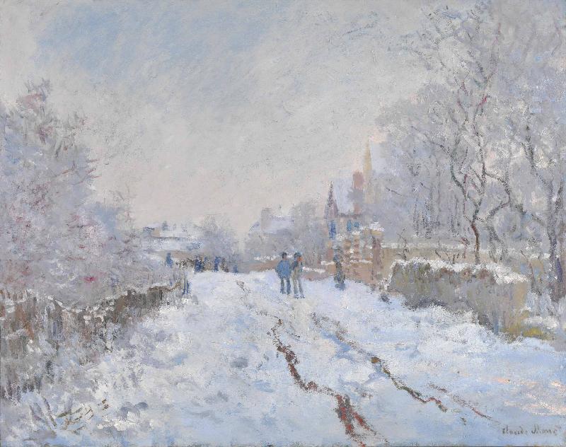 Claude Monet Snow at Argenteuil oil painting image